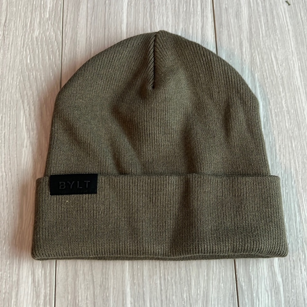 New olive BYLT beanie